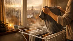 Wäsche drinnen trocknen: der 2‑Minuten‑Trick, der Shirts deutlich schneller trocken macht